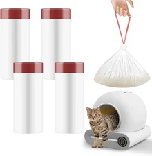 80 Count Self-Cleaning Litter Box Liners for MeoWant MW-SC01/MW-SC02, Extra-T...