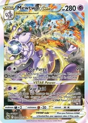 Mewtwo VSTAR GG44/GG70 Crown Zenith: Galarian Gallery Holo