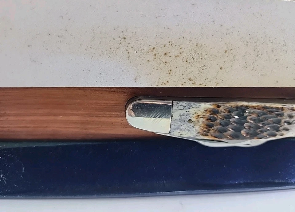 Piedra Washita de Arkansas con cuchillo Foto 2 de 4