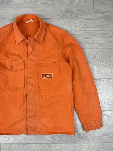 Giacca vintage anni 70 Le Laboureur operaio posta francese lavoro invecchiato taglia L uomo - Foto 2 di 14