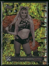 2025 Topps Chrome WWE x Cactus Jack #33 Alexa Bliss Yellow Mini Diamonds #/75
