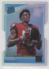 2018 Donruss Rated Rookie Press Proof Silver Die-Cut 16/75 Calvin Ridley rf2