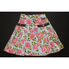NEW Matilda Jane girls skirt 8 Salt water Taffy Good Hart pink pleat Serendipity