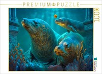 Calvendo Puzzle Sea Lions | 1000 Pieces, Finished Size 25.2 × 18.9 In (64 × 48 C