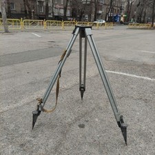Soviet metal tripod. A tripod for large-sized photographic equipment.