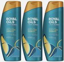 3 Royal Oils Moisturizing Shampoo Anti Dandruff Treatment for Natural 12.8 Fl Oz