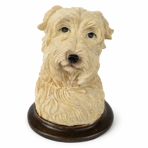 Deckeldose SchmuckkäStchen Hund Figur Schmuckdose BüSte Figur Dose Shabby NY01-image