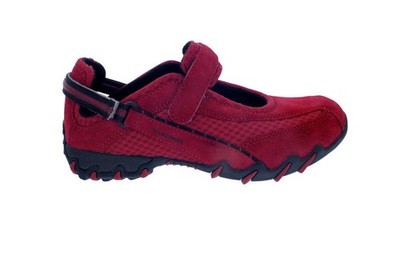 Allrounder Niro sneaker, Hook and Loop, Veneroso (red), C. Suede 48/3D mesh 