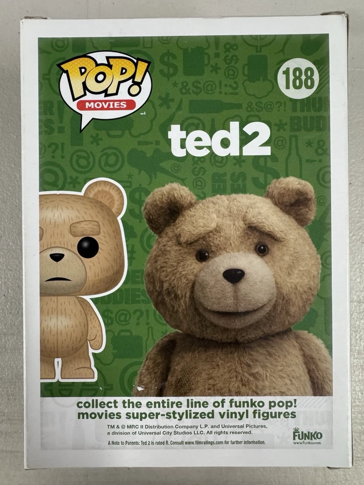 Ted 188 ~ Ted 2 ~ Vinilo Funko Pop ~ Películas + PROTECTOR POP GRATIS Foto 3 de 4