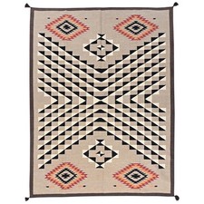 8'x10' Brown Flat Weave Southwest Geometric Design Hand Woven Pure Wool Rug 2258