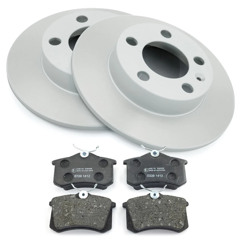 Brake discs brake pads rear 230 mm full for Audi A2 A3 TT VW Polo 9N 6R Golf - Image 2 of 4