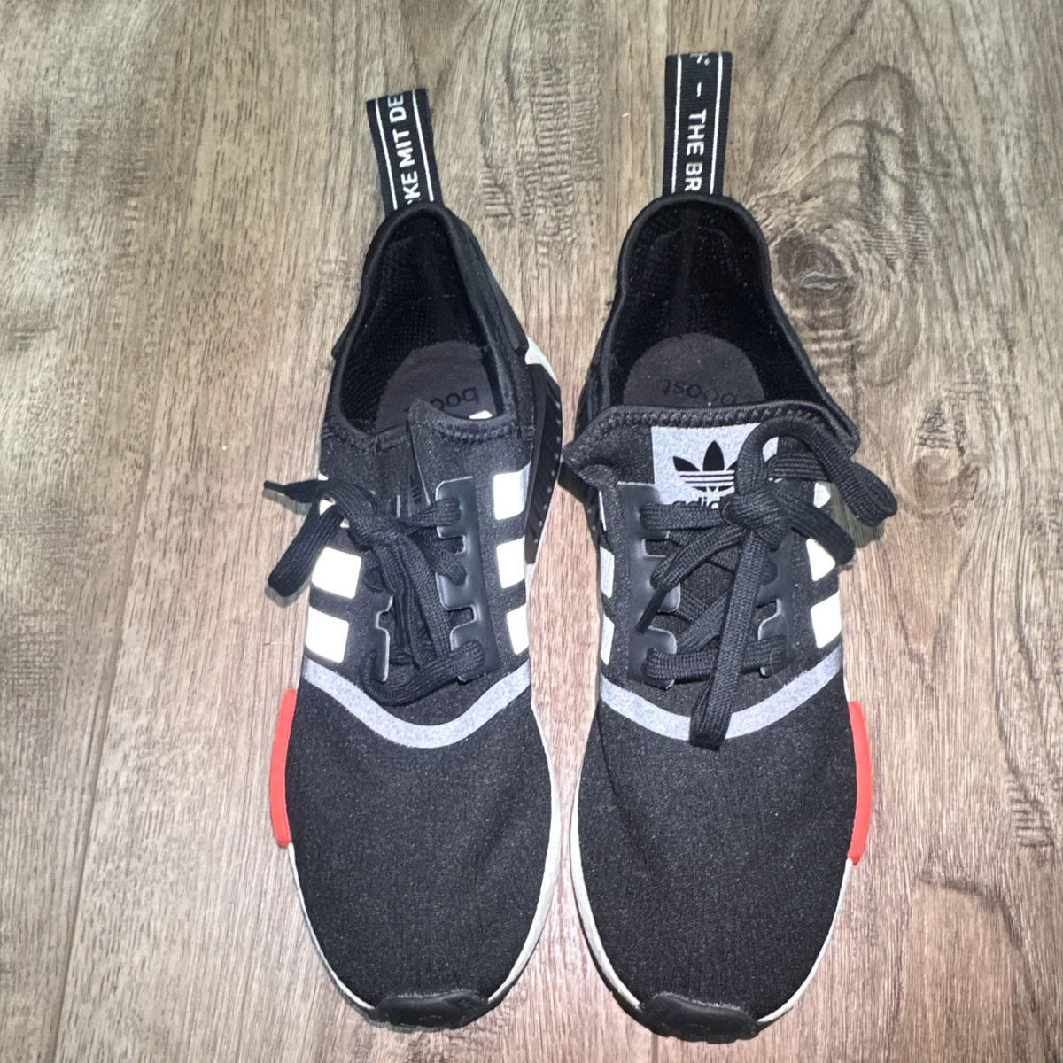 Adidas NMD_R1 White Red for sale | eBay display picture 2