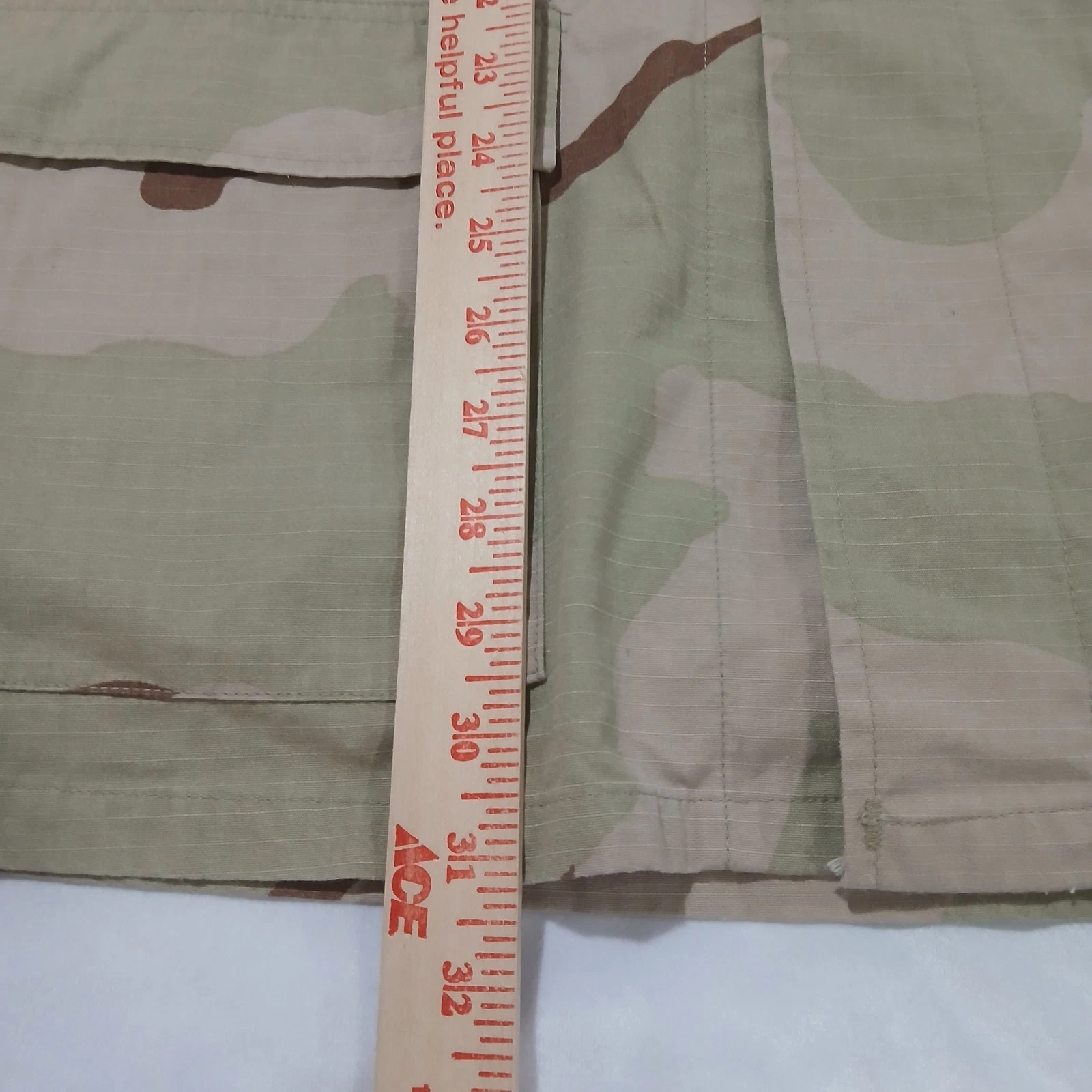 Vintage UNICOR Coat Mens LT Beige Camo Military Desert Combat Jacket USAF 90s - product detail image 7
