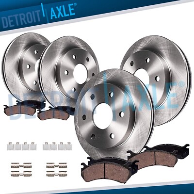 For 2018 - 2020 F-150 Expedition Lincoln Navigator Front Rear Rotors Brakes Pads