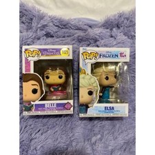 Funko Pop Disney Princess Belle and Elsa bundle