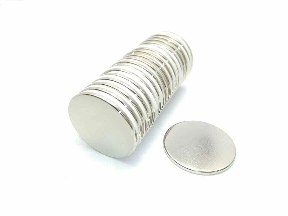 RADIAL MAGNETS Neodymium Magnet Disk N35 D1" x 1/16"(A) - Price is per magnet
