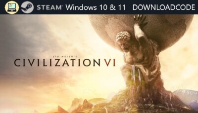 NEU PC Computer Spiel Sid Meiers Civilization 6 für Windows 10 11 STEAM Code Key