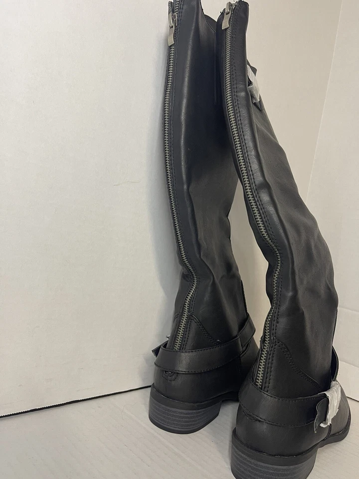 Botas Coconuts Plaza 2 negras de caña alta para mujer con hebilla 8,5 M nuevas en caja Foto 3 de 4