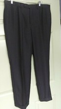 Jack Victor for Mark Shale Dress Pants 36 R 100 Wool Flat Brown 31 inseam