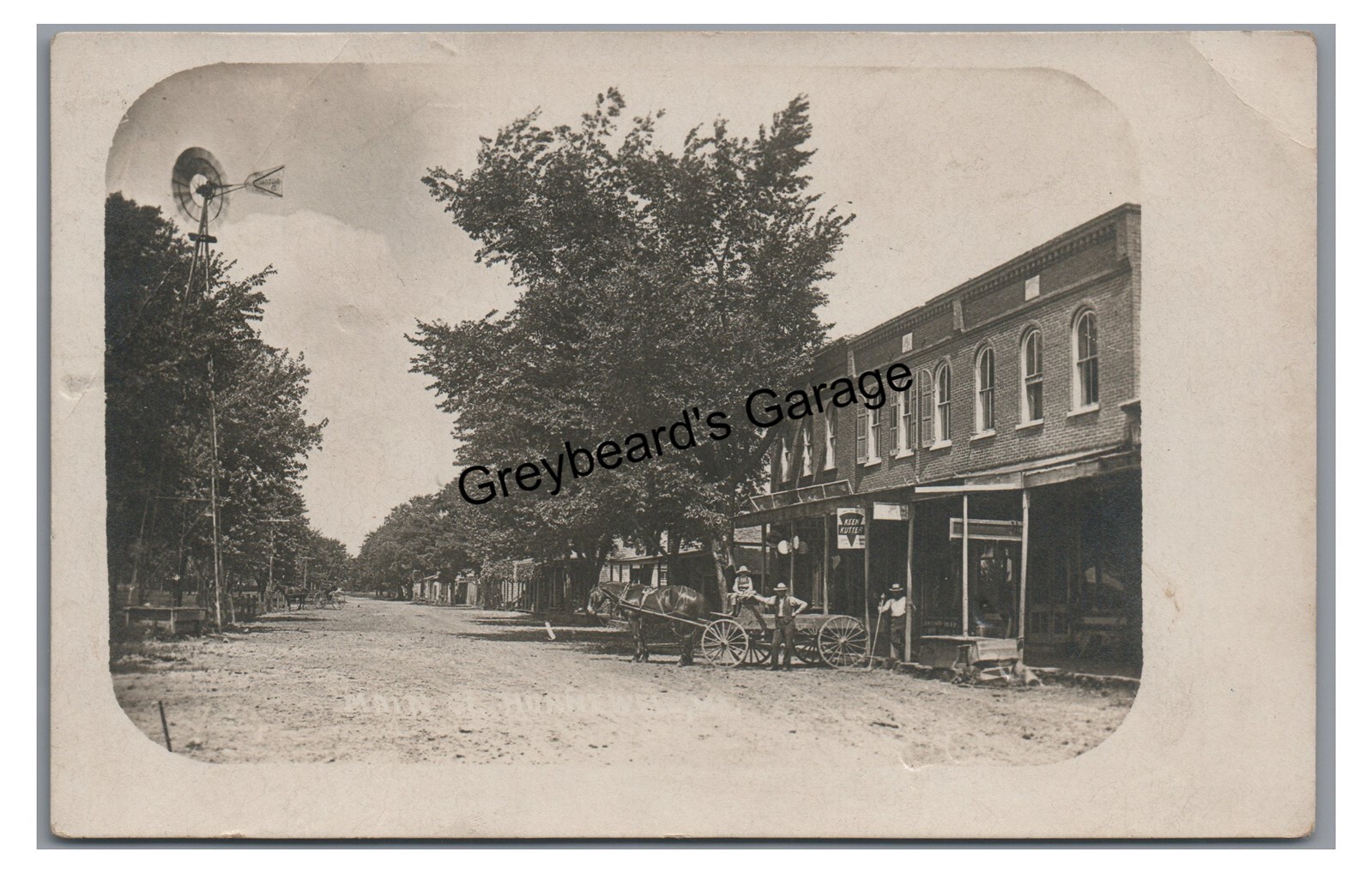 RPPC Main Street Stores HUNNEWELL MO Shelby County Missouri Real Photo