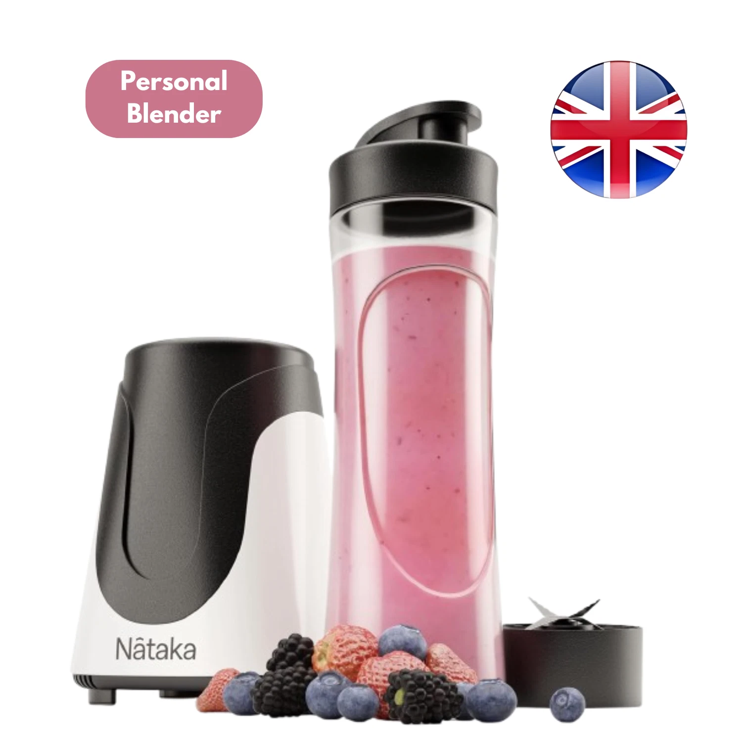 Nataka Personal Blender with Plug-in Power Compact Smoothie & Shake Maker
Opens in a new window or t