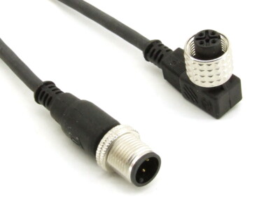 1m Hirschmann 933 426-023 M12 M/F 90° Connection Cable Sensor Kabel 4x0.34 PUR
