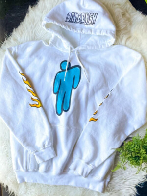BILLIE EILISH White World Tour Hoodie Sweatshirt Size M Official