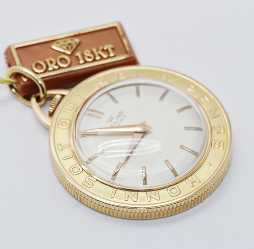 OROLOGIO ANTICO PENDENTE ORO 18 KT DELINE MECCANICO ANNI 60 DA COLLEZIONE |  eBay