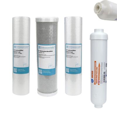Filter Set 10'' 4-teilig Ersatzfilter Umkehrosmose Anlage RO Sediment Aktivkohle
