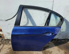 BMW 3ser E90 Rear Left Passenger Bare Door Montegoblau Montego Blue Metallic A51