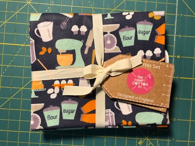 Craft Cotton Company fat quarter bundle BAKE WITH LOVE Holiday. SALE