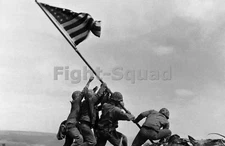 WW2 Picture Photo Raising of the American Flag at Iwo Jima  2189