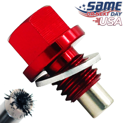 #ad M12 X 1.75 Magnetic Oil Drain Plug Gasket for Ford Chevrolet Lincoln Mazda GM $13.93