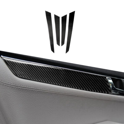 4Pcs Carbon Fiber Tür Panel Abdeckung Trim Für Mercedes-Benz C W204 2007-2013