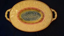 Majolica Double Handled Tray - Made in Germany