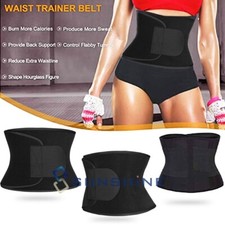 Men Fat Burning Sauna Tummy Belt Body Shaper Girdle Belly Slimming Waist Trainer