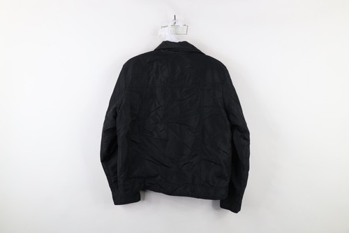 Vintage 90s Y2K Gap Womens Size Small Full Zip Motorcycle Bomber Jacket Black - Picture 12 of 14