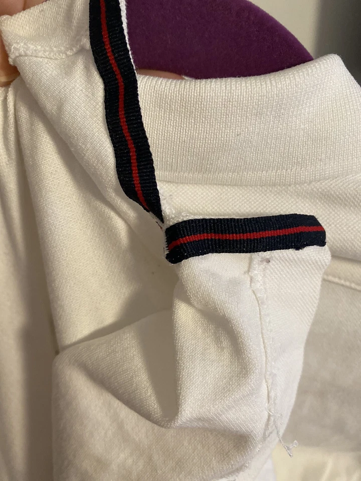 CAMISA BLANCA VICTORINOX EJÉRCITO SUIZO SIMULADO POLO MANGA LARGA ABOTONADA Talla M Foto 4 de 4