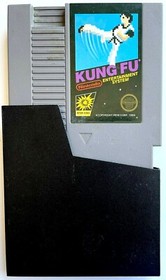 TWO ORIGINAL VINTAGE NINTENDO NES 5 SCREW GAME CARTRIDGES KUNG FU & KARATE CHAMP