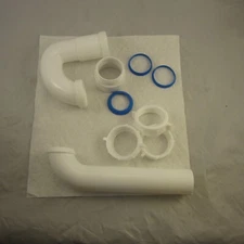 Dearborn Brass Tubular P-Trap 1 1/2 Inch P9704 White Plastic.