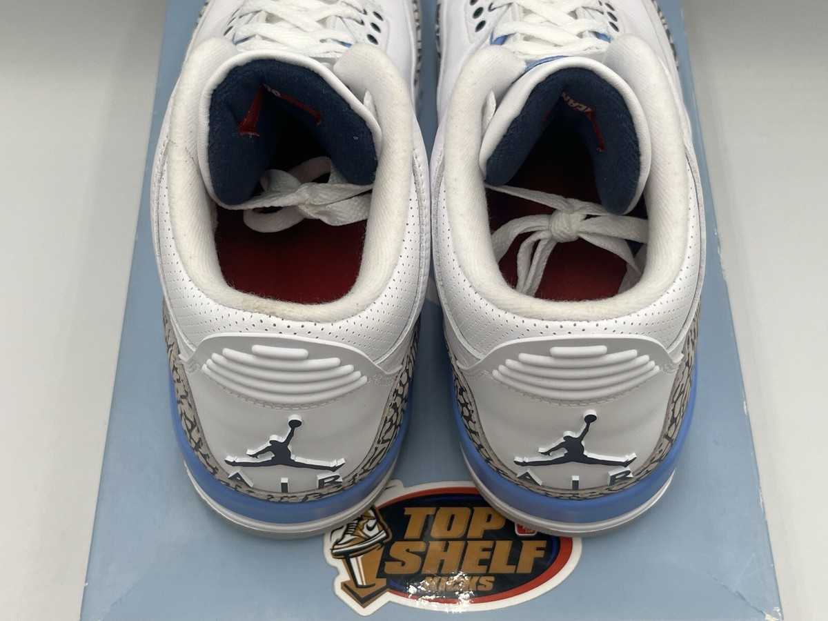 Nike Air Jordan Retro 3 Unc 2020 Size 12 Authentic Basketball CAROLINA OG Rare | eBay