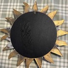 VINTAGE Mid-Century DEKNUDT BELGIUM 1970’s Sunburst Gold Resin Mirror — photo 10