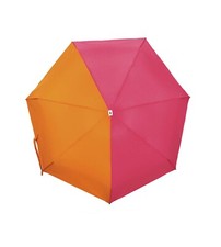 Anatole compact umbrella josephine two-tone orange and pink 7 spoke -- New