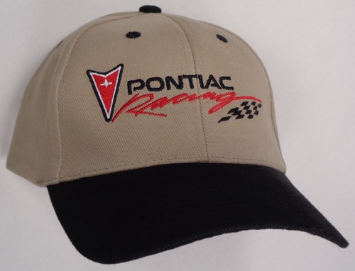 Hat Cap Licensed Pontiac Racing Tan HR 