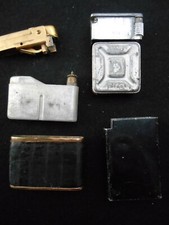 ANCIEN LOT DE 2  SILVER MATCH et FEUDOR LIGHTER BRIQUET FEUERZEUG GAZ GAS