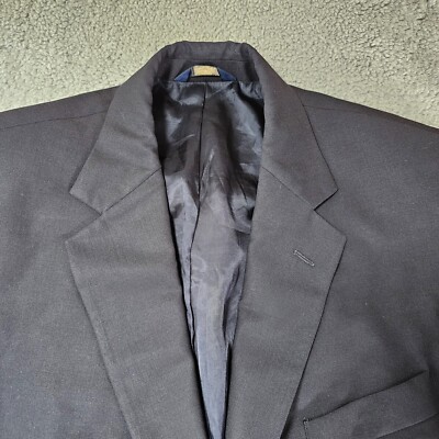 Brooks Brothers 346 Wool Stretch Blazer Mens 42S Black Suit Jacket