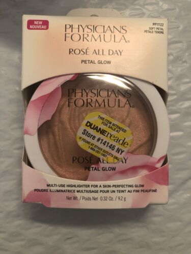 (1) PHYSICIANS FORMULA ROSE ALL DAY MULI-USE HIGHLIGHTER SOFT PETAL PF11122 - Picture 1 of 4
