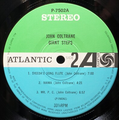 米LP John Coltrane Giant Steps SD1311 ATLANTIC /00260 John Coltrane - Giant Steps (Atlantic SD-1311) Vinyl, LP