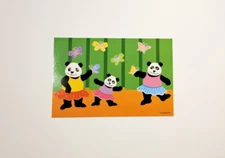 Mrs. Grossman’s Sticker Club ~Animals November 2022~ Panda Bears Post Card