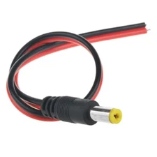 12V DC Power 5.5x2.1mm Pigtail Male Female Cable Plug CCTV Camera LED Light